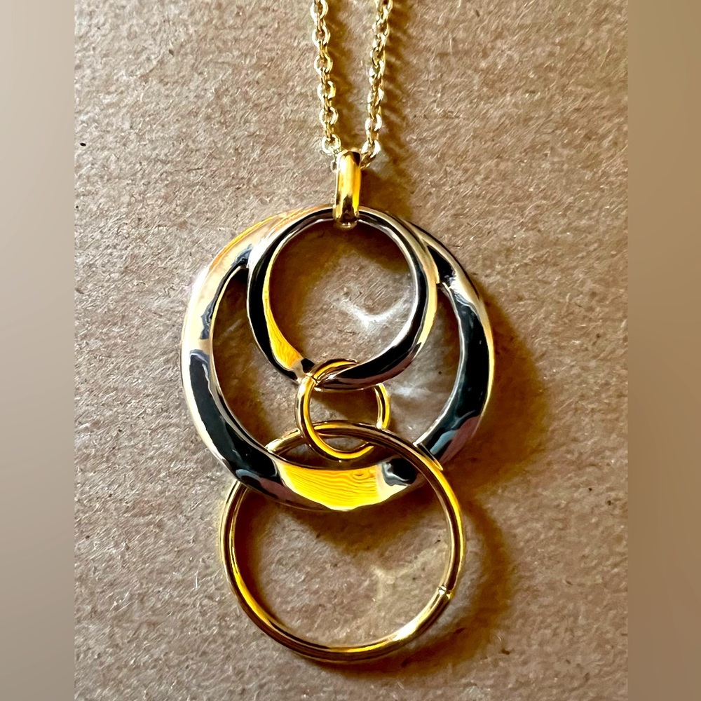 Park Row 20” gold and silver necklace